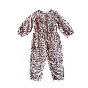 3-4Y Zara Toddler Girl Floral Print Jumpsuit